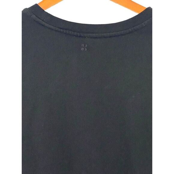 Sweaty Betty After Class Split Sweatshirt Solid Black Athleisure Size US 8-10 - Picture 5 of 10